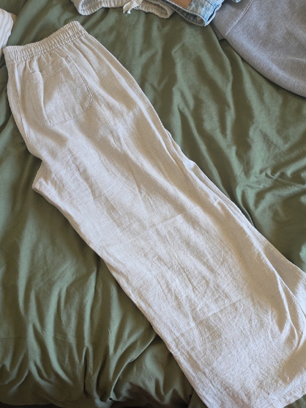 Old Navy Wide Leg Linen Pants